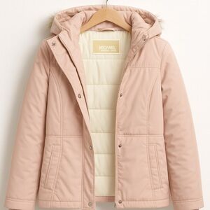 Michael Kors Pink Kids Puffer Jacket